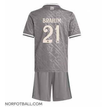 Billige Fotballdrakt Real Madrid Brahim Diaz #21 Replika Tredjedraktsett Barn 2024-25 Kortermet (med bukser)